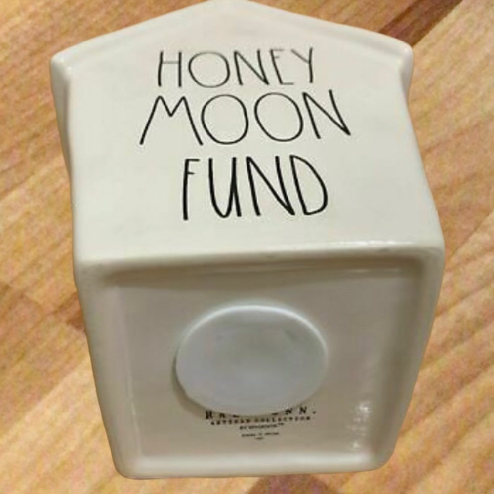 Rae Dunn By Magenta“HONEY MOON FUND” Bank NWT - Picture 5 of 7